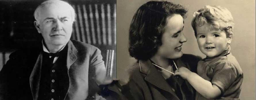 دوران کودکی ادیسون و نقش مادرش در موفقیت او
