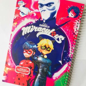 دفتر مشق فانتزی 100برگ طرح دختر کفشدوزکی