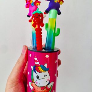 جاقلمی رومیزی فانتزی طرح تک شاخ یا همان یونیکورن با قیمت ارزان - جنس چوب