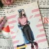 خرید دفتر 50 برگ جلد گلاسه طرح دختر شیک پوش از دلساتحریر