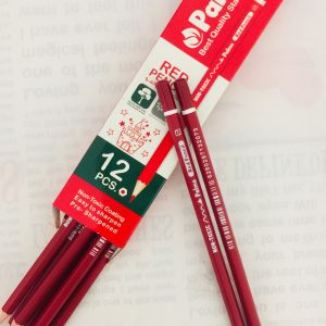 مداد قرمز کیفیت عالی برند پالمو . مداد قرمز کیفیت عالی برند پالمو - رنگش خیلی زنده ست - به راحتی تراش میشه و اصلا نوکش موقع تراش نمیشکنه.