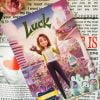 دفتر 50 برگ با طرح دختر خوش شانس luck و جلد گلاسه از دلسا تحریر