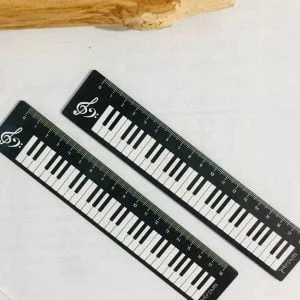 خط کش فانتزی چوبی طرح پیانو مخصوص دانش آموزان