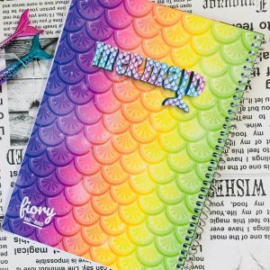 دفتر مشق دخترانه فانتری طرح پری دریایی 50 برگ سیمی جلد گلاسه ضد آب