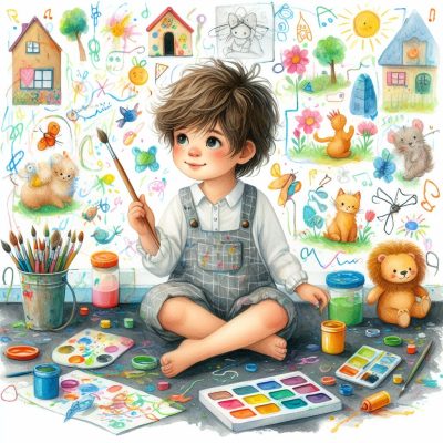 نقش مداد رنگی در دنیای رنگارنگ کودکان - روانش شناسی نقاشی در کودکان