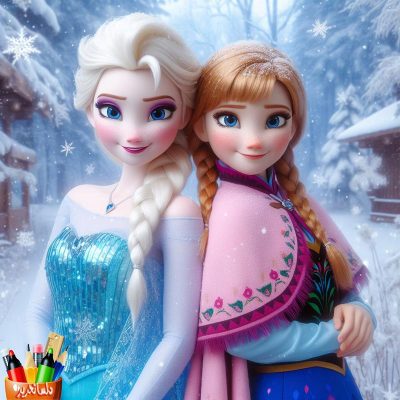 دو کاراکتر محبوب انیمیشن فروزن یعنی السا و آنا باعث شده است که تولیدکنندگان لوازم تحریر فانتزی محصولات زیادی را در این طرحها تولید نمایند.