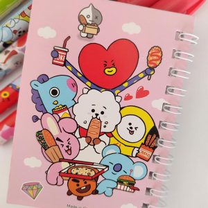 عکس دفترچه یادداشت BT21 مدل BLUE JUGGLING