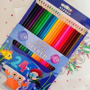 مداد رنگی 24 رنگ خارجی طرح پسرانه