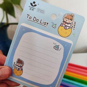 کاغذ نت برداری چسب دار دختر فضانورد 2 - رنگ آبی