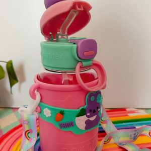 قمقمه آب خروگوشی رنگ صورتی