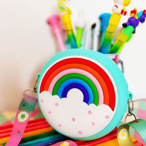 کیف کیوت دخترانه سایز 13 سانت - زیپ فلزی