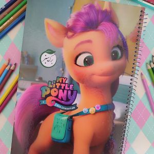 دفتر نقاشی بزرگ دخترانه طرح اسب پونی