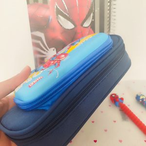 جامدادی بزرگ طرح برجسته و سه بعدی مرد عنکبوتی - دو زیپ