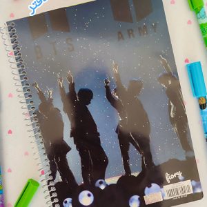 دفتر مشق 50 برگ با کیفیت طرح بی تی اس