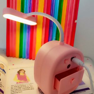 چراغ مطالعه دخترانه طرح ملودی رنگ صورتی