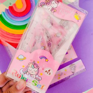 ست دخترانه خط کش، گونیا، نقاله