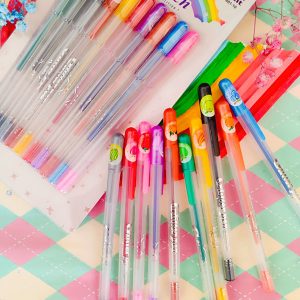 ست خودکار فانتزی اکلیلی با 10 رنگ مختلف و 10 عطر میوه