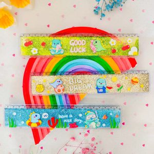 خط کش آکواریومی طرح دایناسور