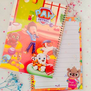عکس دفتر مشق جلد شده مدل سگ های نگهبان PAW PATROL