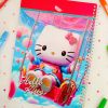 دفتر نقاشی طرح hello kitty - جلد فانتزی اکلیلی