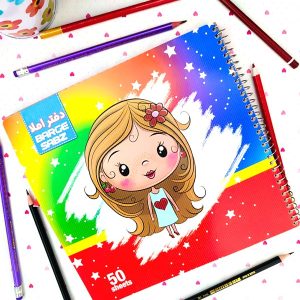 دفتر املا طرح دختر کیوت - جلد فانتزی