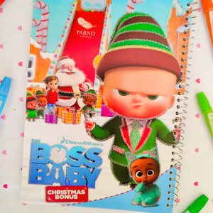 دفتر نقاشی فانتزی پسرانه طرح بچه رئیس