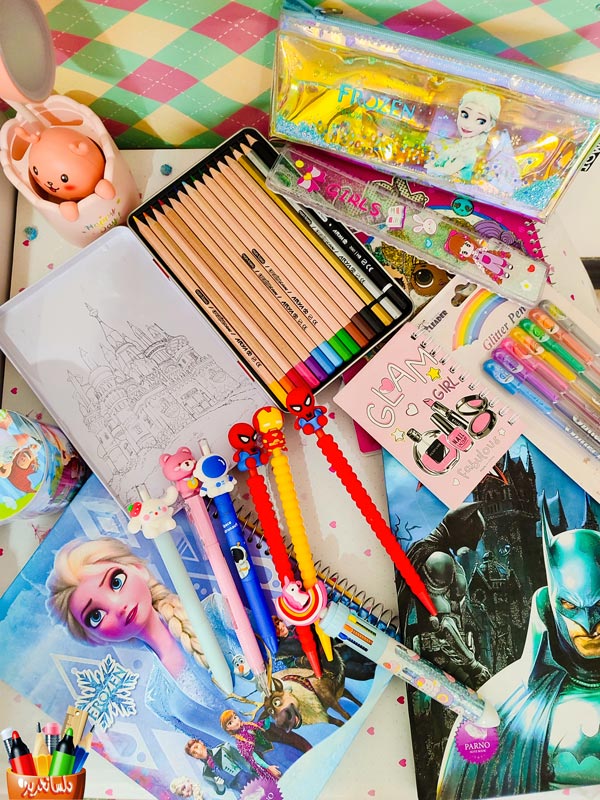 عکس لیست لوازم تحریر مورد نیاز کلاس اول، دوم، سوم، چهارم، پنجم و ششم دبستان