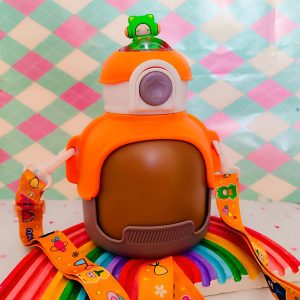 قمقمه فانتزی با مخزن فلزی - رنگ نارنجی