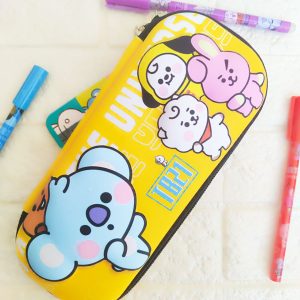 عکس خرید جامدادی نیم تبلتی مدل BT21 - رنگ زرد