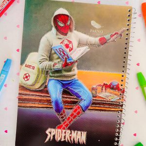 عکس دفتر نقاشی فانتزی طرح Spider Man - دفتر نقاشی پسرانه طرح مرد عنکبوتی