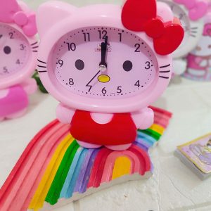 ساعت دخترانه زنگ دار مدل Hello Kitty