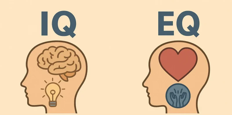 عکس تفاوت آی کیو با ای کیو