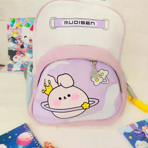 کوله پشتی مهد کودک Mudisen مدل Rabit Queen رنگ بنفش